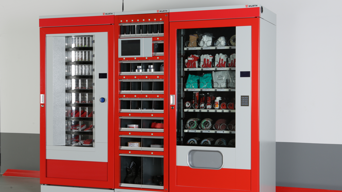 Contactless procurement of goods via vending machine system
